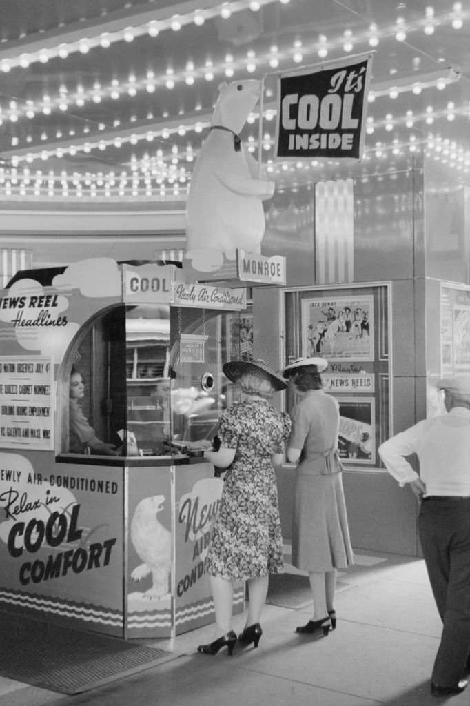 #31 Two Women Buying Tickets at Movie Theater, Chicago, Illinois, July 1941