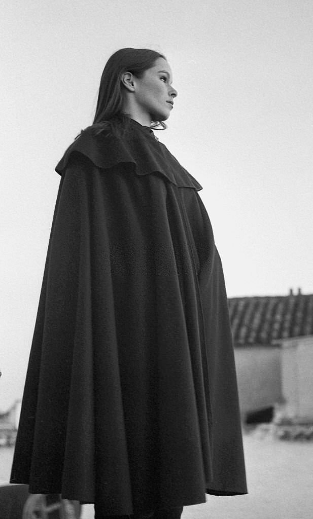 #2 Actress Geraldine Chaplin during the filming of the television program “Doble Imagen”, 1968,