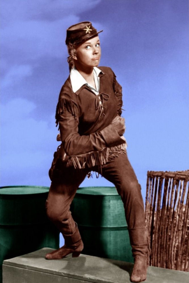 Hilarious Photos of Doris Day as Calamity Jane in the movie &;Calamity Jane (1953).&; Movies &; TV