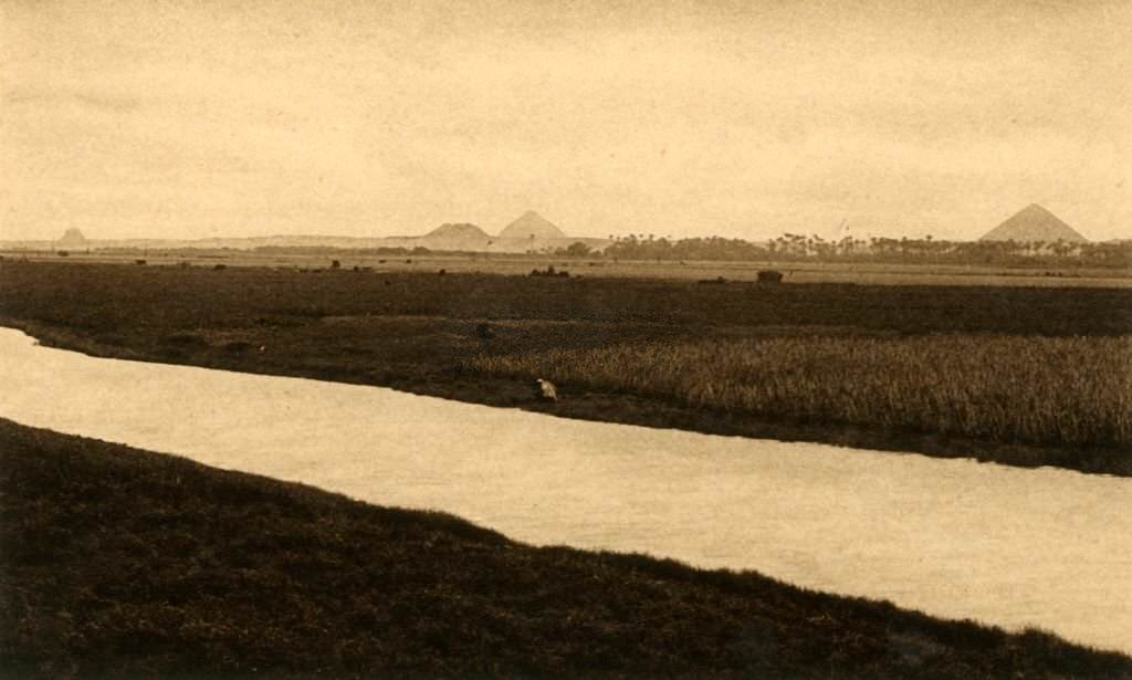 #119 The Pyramids of Dashur, Saqqara, 1918