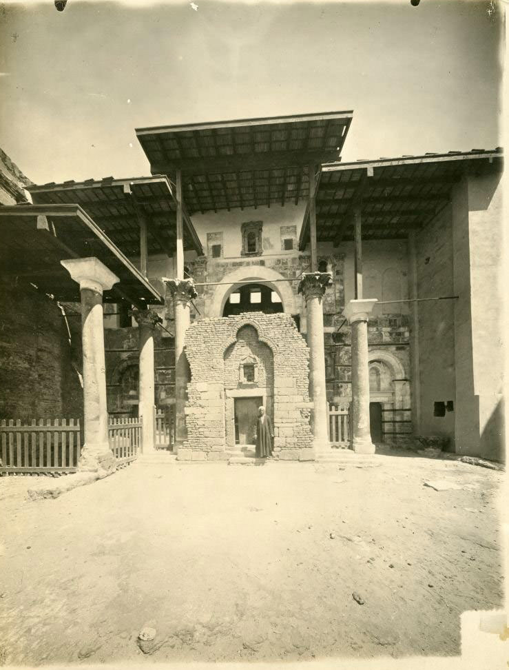 #85 Door to the transept, Red Convent (Deir al-Ahmar), Egypt, 1912.