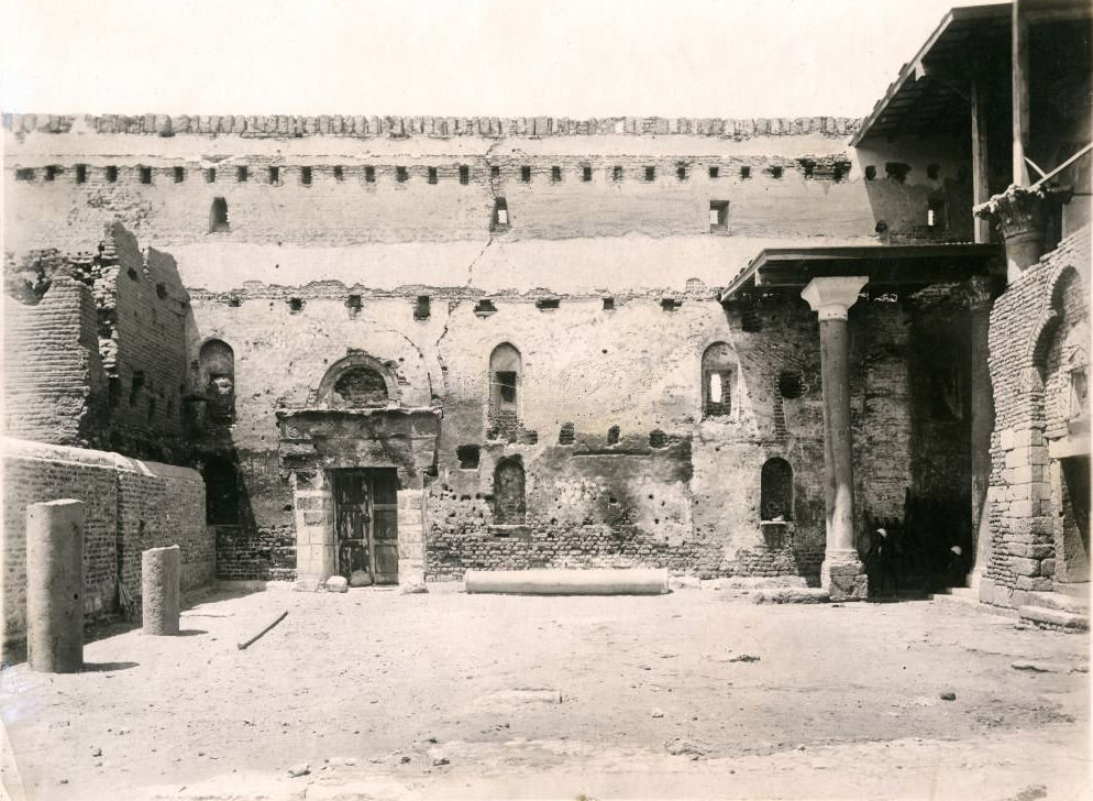 #86 View of interior of northern wall, Red Convent, 1912