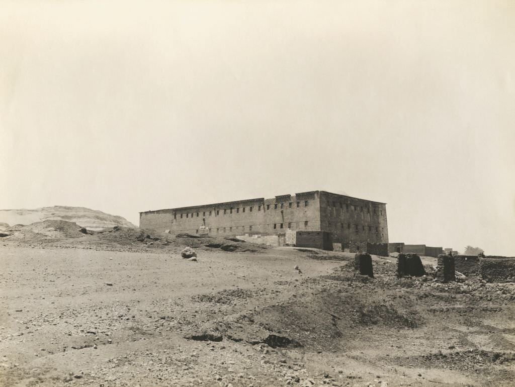 #95 View of the White Monastery (Deir-el-Abyad), near Sohag, Egypt, 1912.