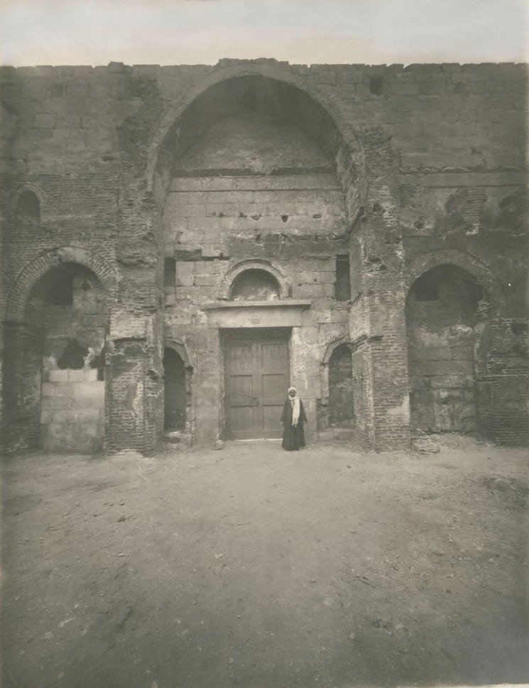 #96 Entrance in the south wall, White Monastery (Deir-el-Abyad), near Sohag, Egypt, 1912.