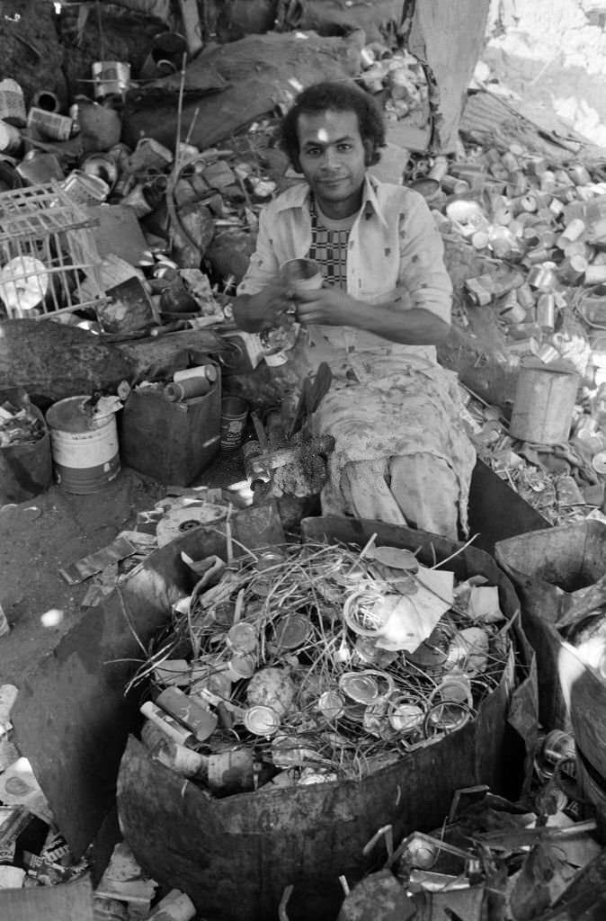 #136 Young man in a slum on the outskirts of Cairo in October 1978, Egypt.