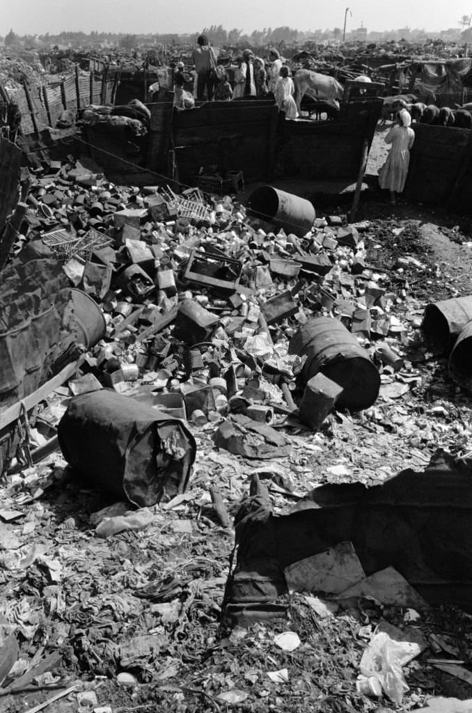 #144 Scene of life in a slum in the suburbs of Cairo in October 1978