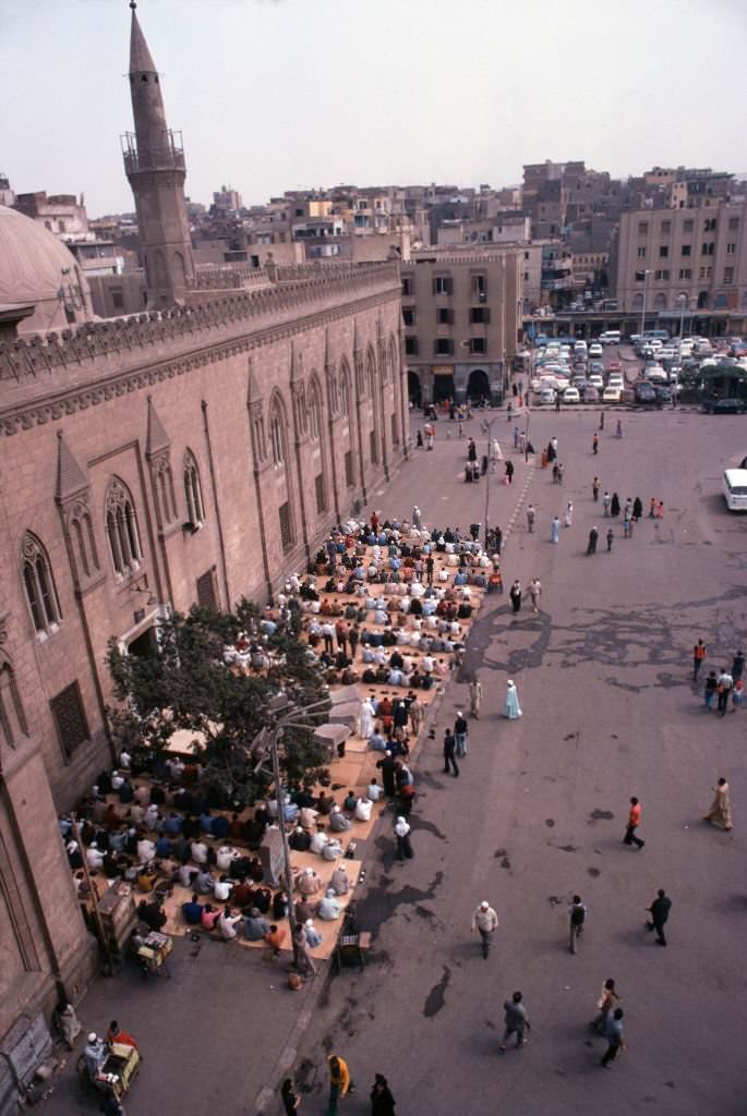 #148 Prayer at the Al Azhar Mosque in October 1978 in Cairo
