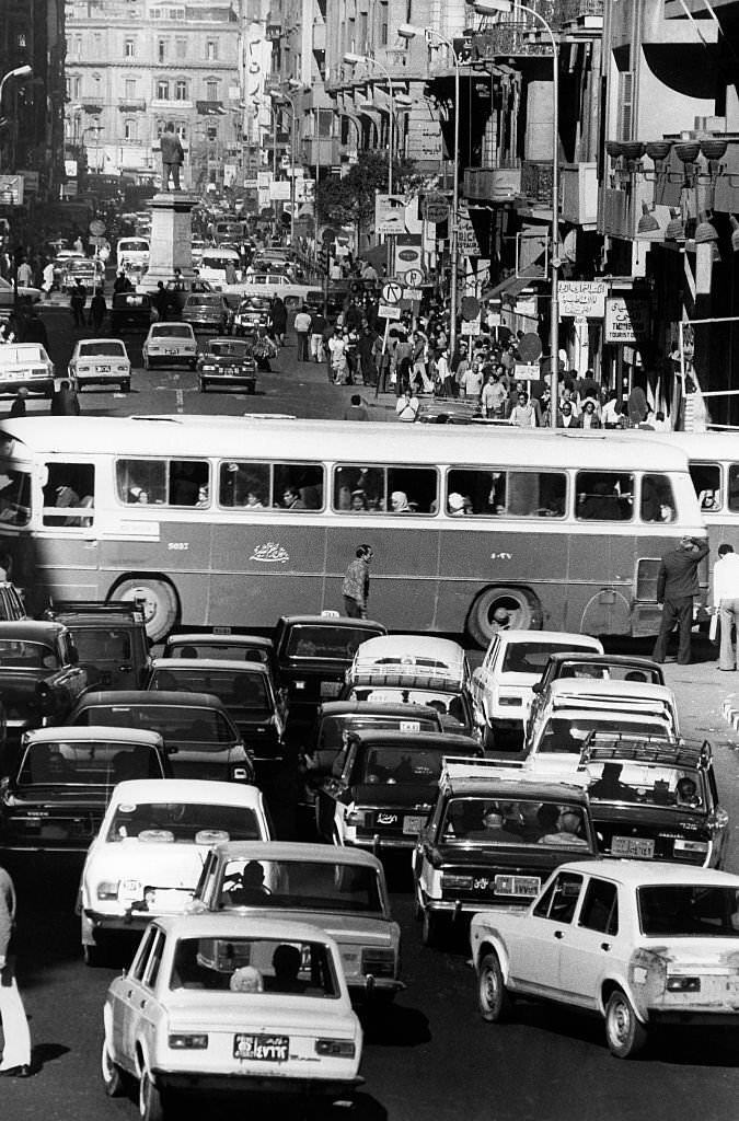 #177 Traffic jam in Cairo, 1978- 1978