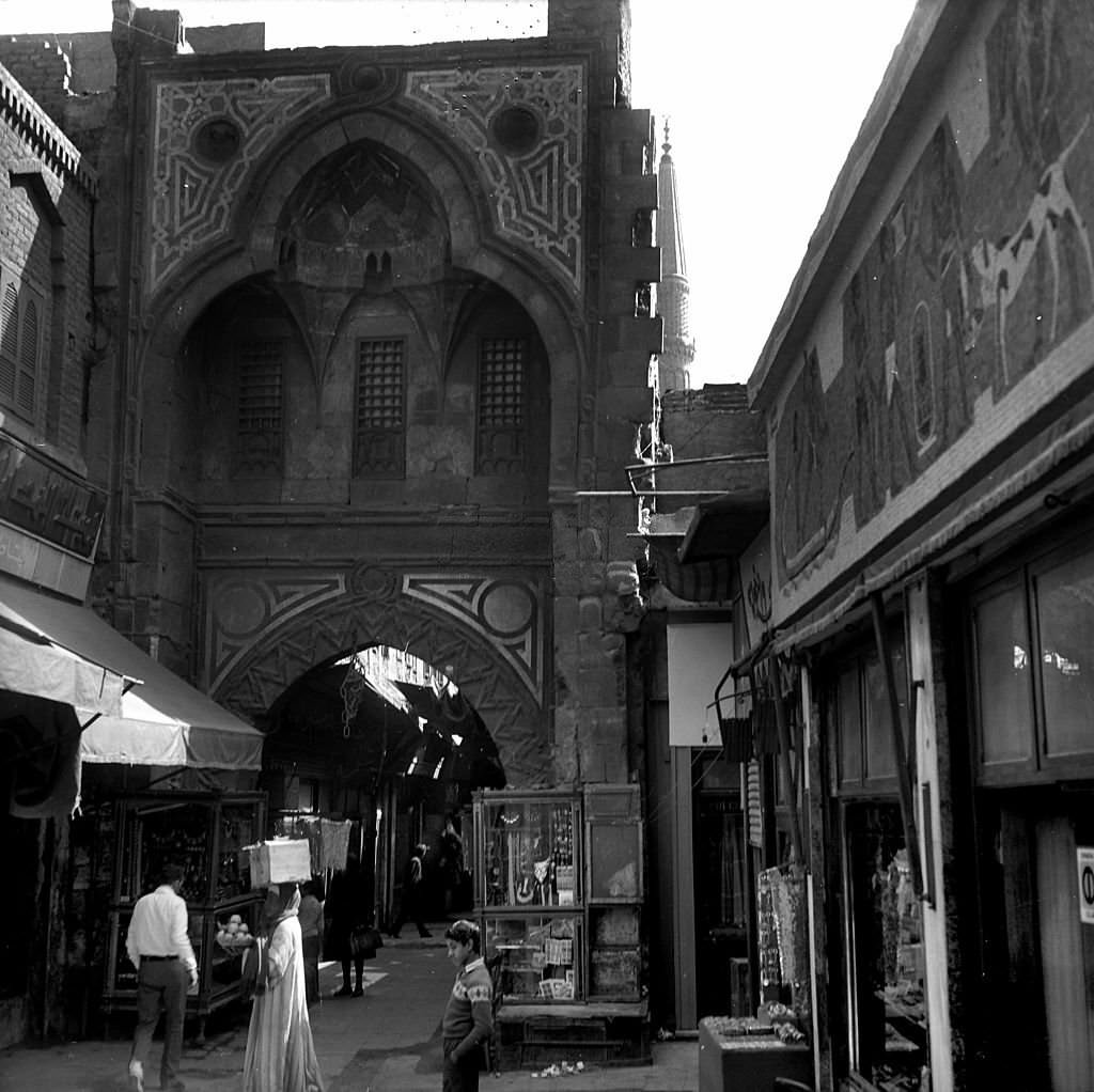 #190 Door of the Khan el-Khalily souk, Cairo, 1976