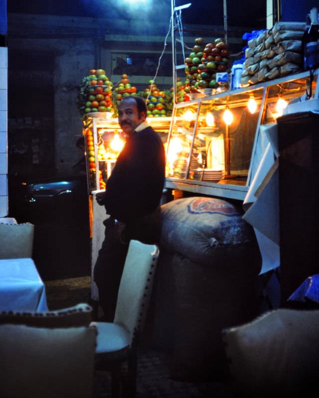 #218 Restaurant serving fantastically flavoured fūl midammis bean casseroles, Alexandria, Egypt