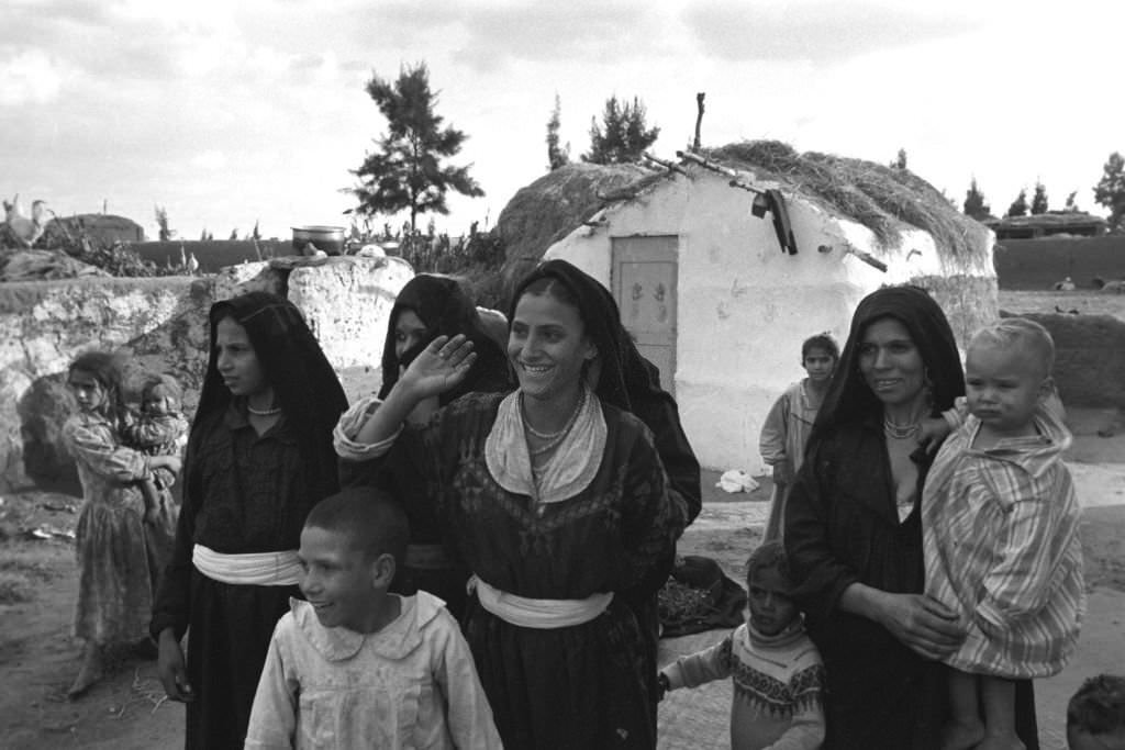 #37 Women and children in a village near Cairo, 1972