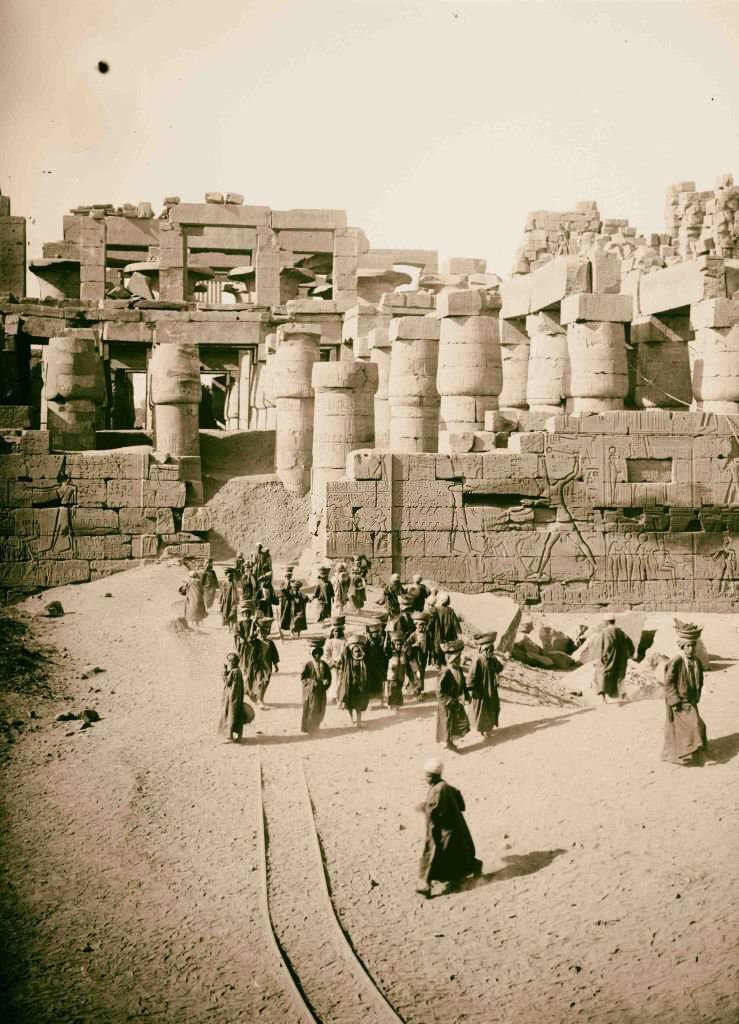 #122 The Great Temple of Ammon, Egypt, 1900.