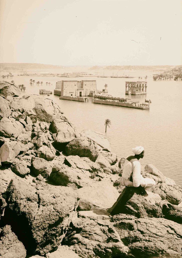 #139 General view of Island of Philae, Egypt, 1900.