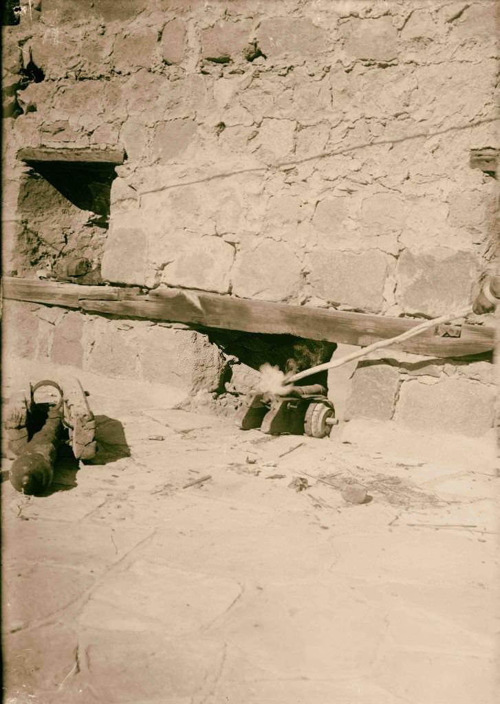 #167 Firing an antique gun for the new year [Monastery of St. Catherine] in Sinai, Egypt, 1900.