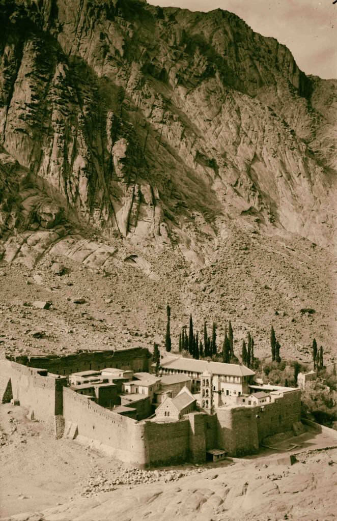 #184 Monastery of St. Katherine in Sinai, Egypt, 1900