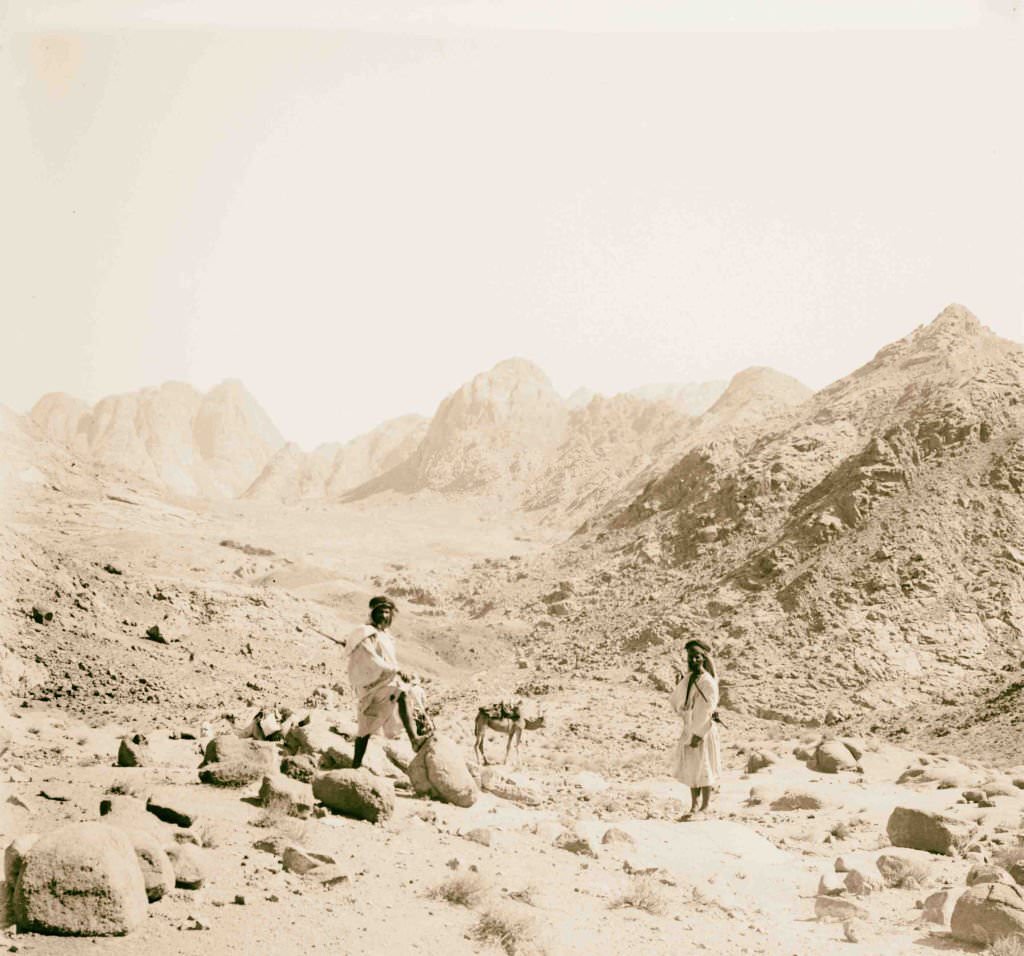 #185 First view of the central Sinai Mountains, 1900.