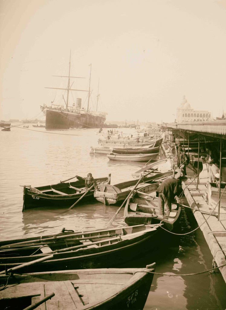#200 Landing stage of Port Said, Egypt, 1900s