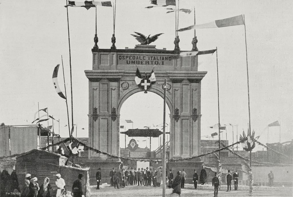 #22 Inauguration of the Umberto I hospital in Cairo, Egypt, 1903