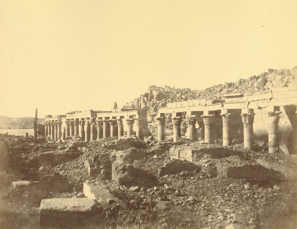 #50 Colonnade a l’extremite Sud (Philoe), 1900s