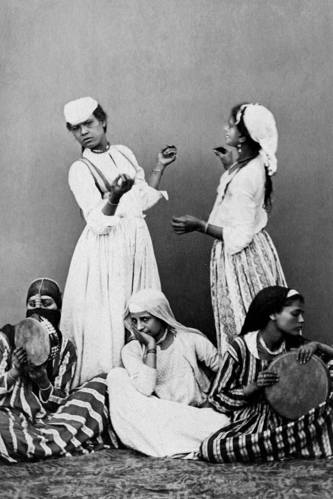 #64 Young Arab dancers in Cairo.