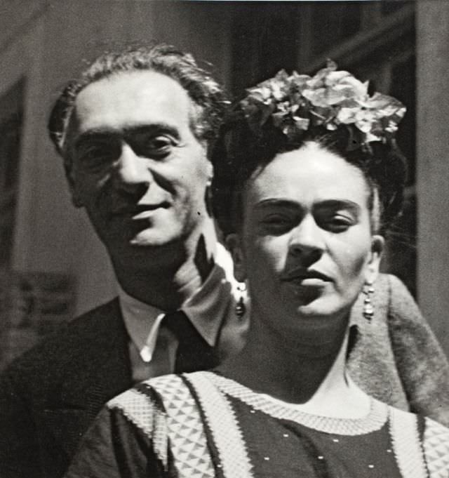 #8 Nickolas Muray and Frida Kahlo, 1939.