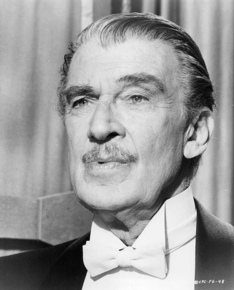 Walter Pidgeon in a scene from the film ‘Funny Girl’, 1968.