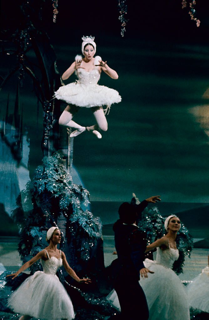 Barbra Streisand during a ballet scene from the movie ‘Funny Girl’, 1968.