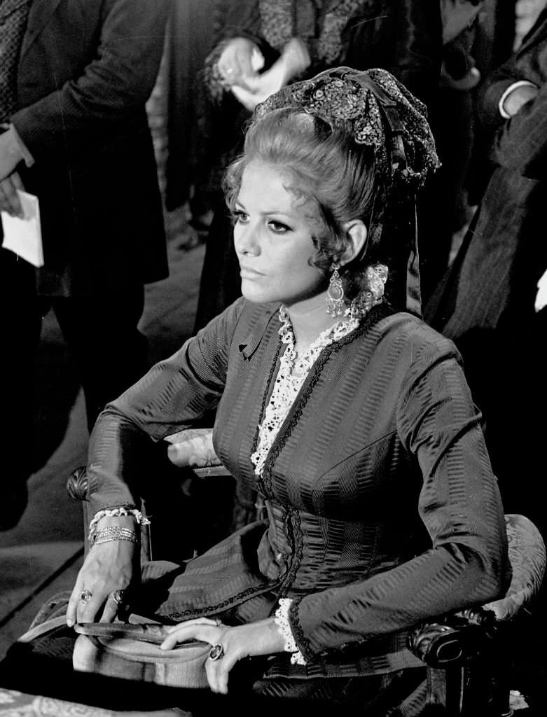 #4 Cardinale filming “Once Upon a Time in the West”, Granada, Spain, 1968.