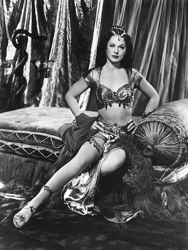 Gorgeous Photos of Hedy Lamarr in Beautiful Costumes during the Filming of &;Samson and Delilah (1949)&;
