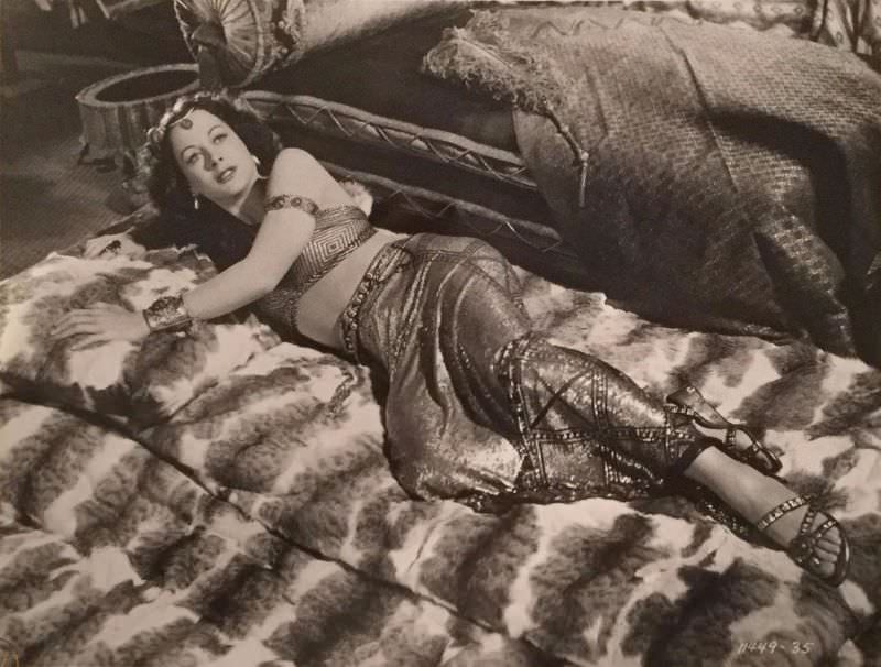 Gorgeous Photos of Hedy Lamarr in Beautiful Costumes during the Filming of &;Samson and Delilah (1949)&;