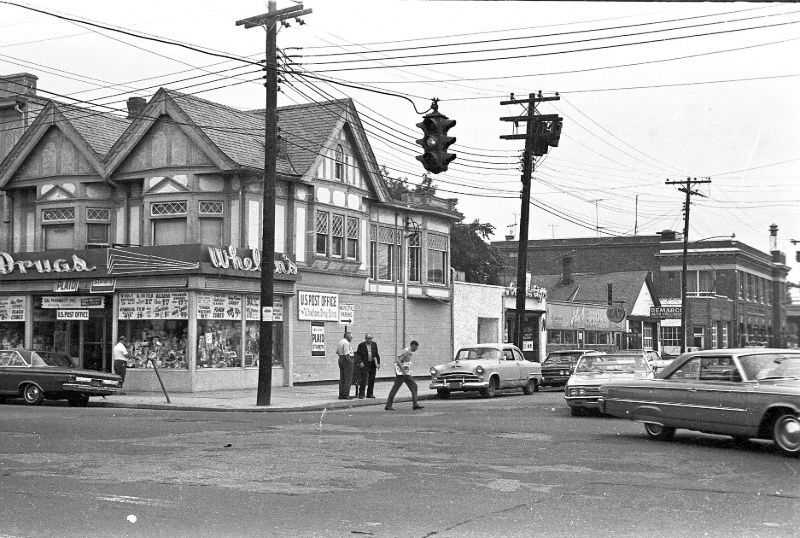 #11 NE corner of E Marie St. and Broadway, Hicksville, New York, 1967