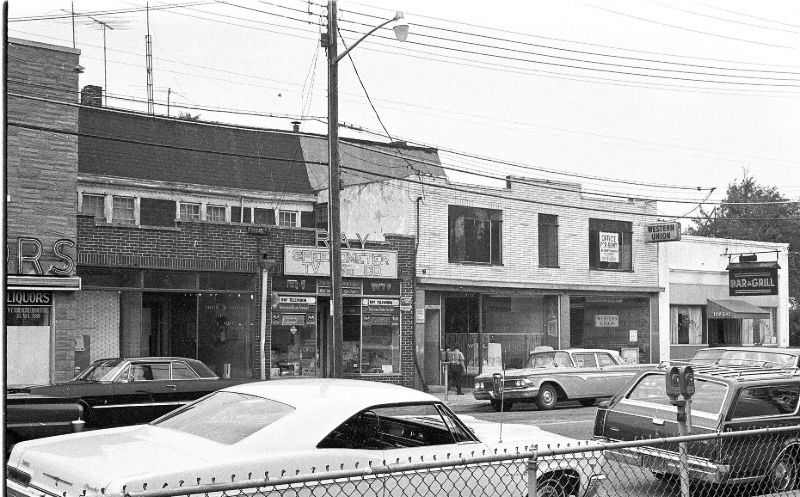 #28 Partial building to the left was on the corner of W Carl St., Hicksville, New York, 1967