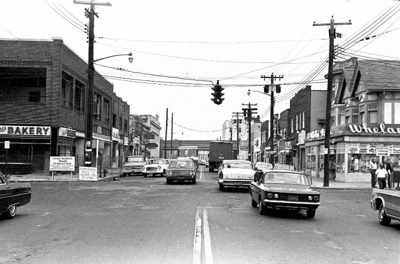 #1 Broadway looking north from Marie St., Hicksville, New York, 1967