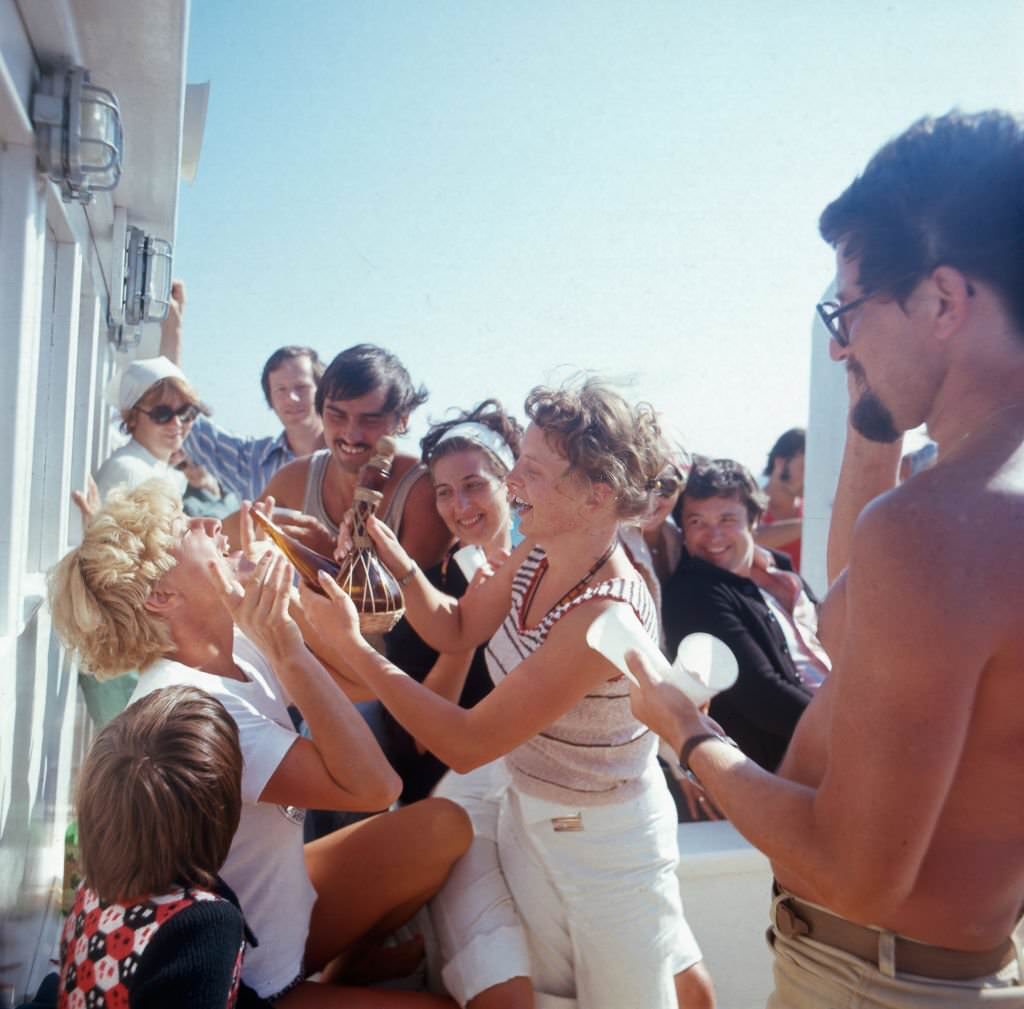 #35 Having a drink at the high sea, Ibiza 1976.