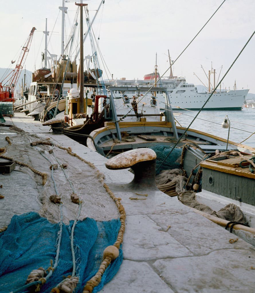 #48 Fishing port of Ibiza, Balearic Islands, Spain, 1975.