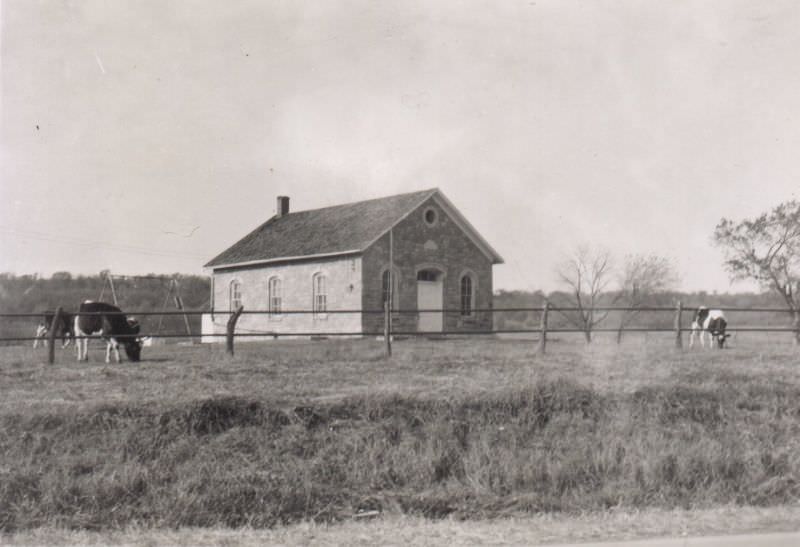 #19 School No 78, Highway 40, Northwest of Lawrence, Kansas, November 1947