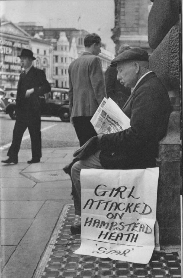 #14 George Tippins newspaper seller, Piccadilly