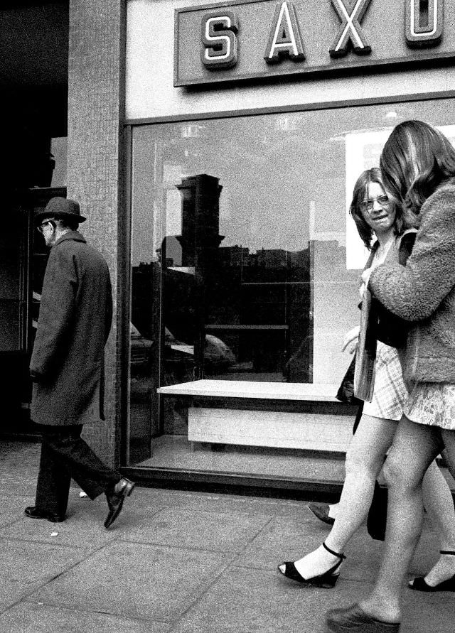 #19 Lunchtime stroll to check the shops and catch up on the scandal, London, April 1973
