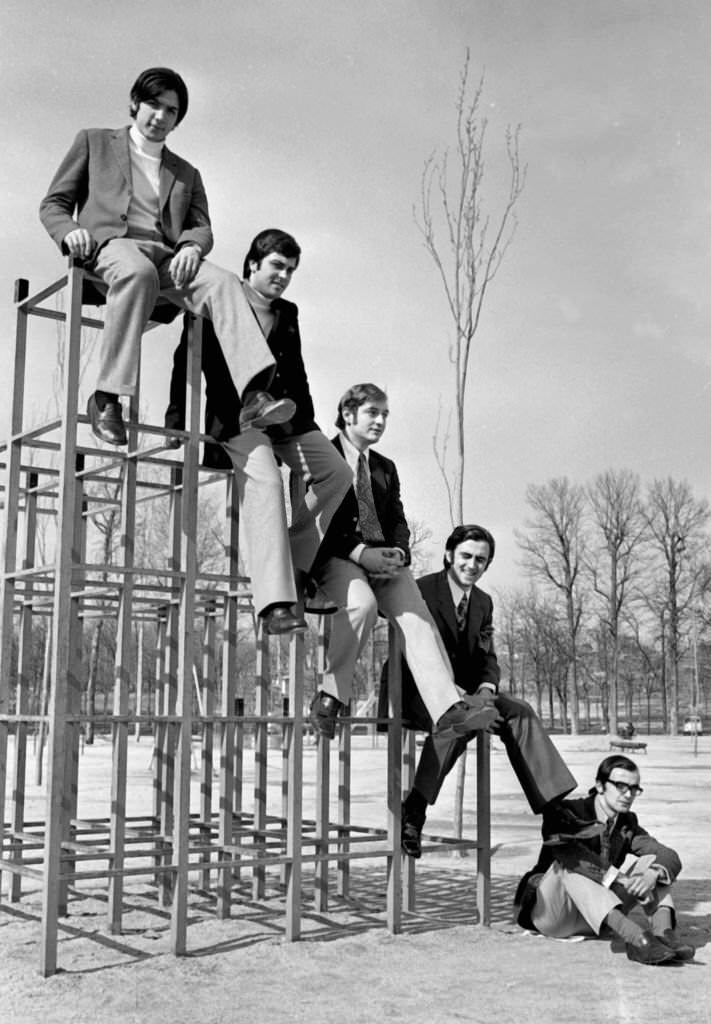 #106 Spanish musical group “Los Mitos”, 1968, Madrid, Spain.