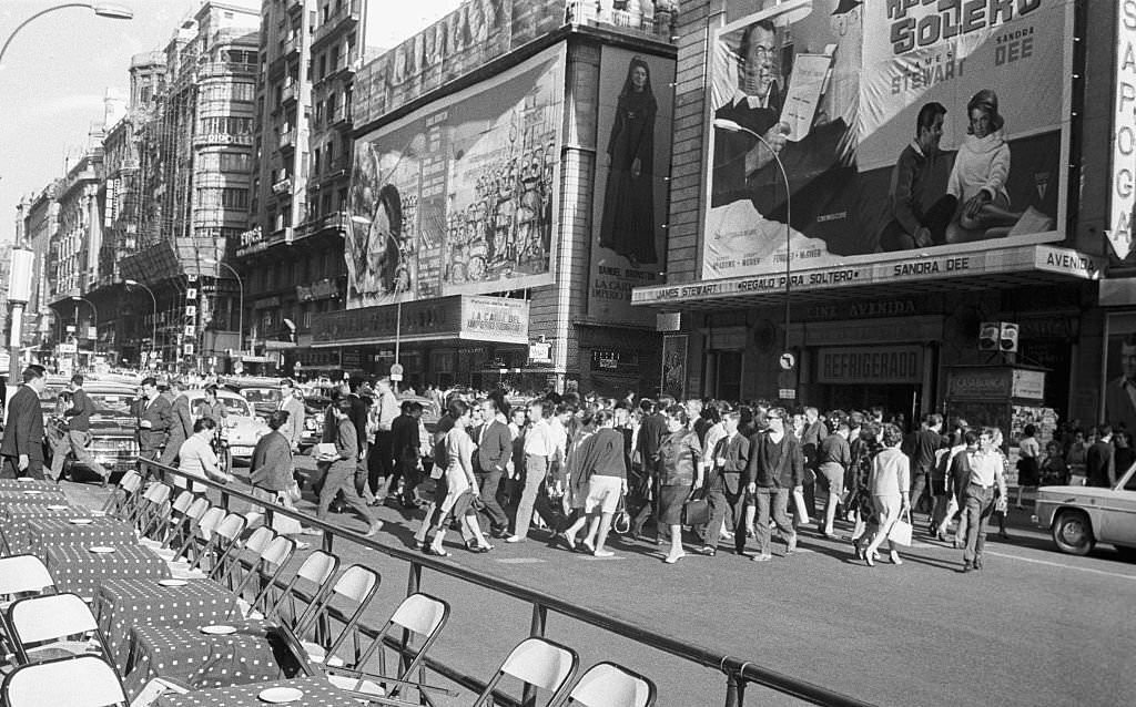 #40 The “Gran Via” of Madrid, 1965.