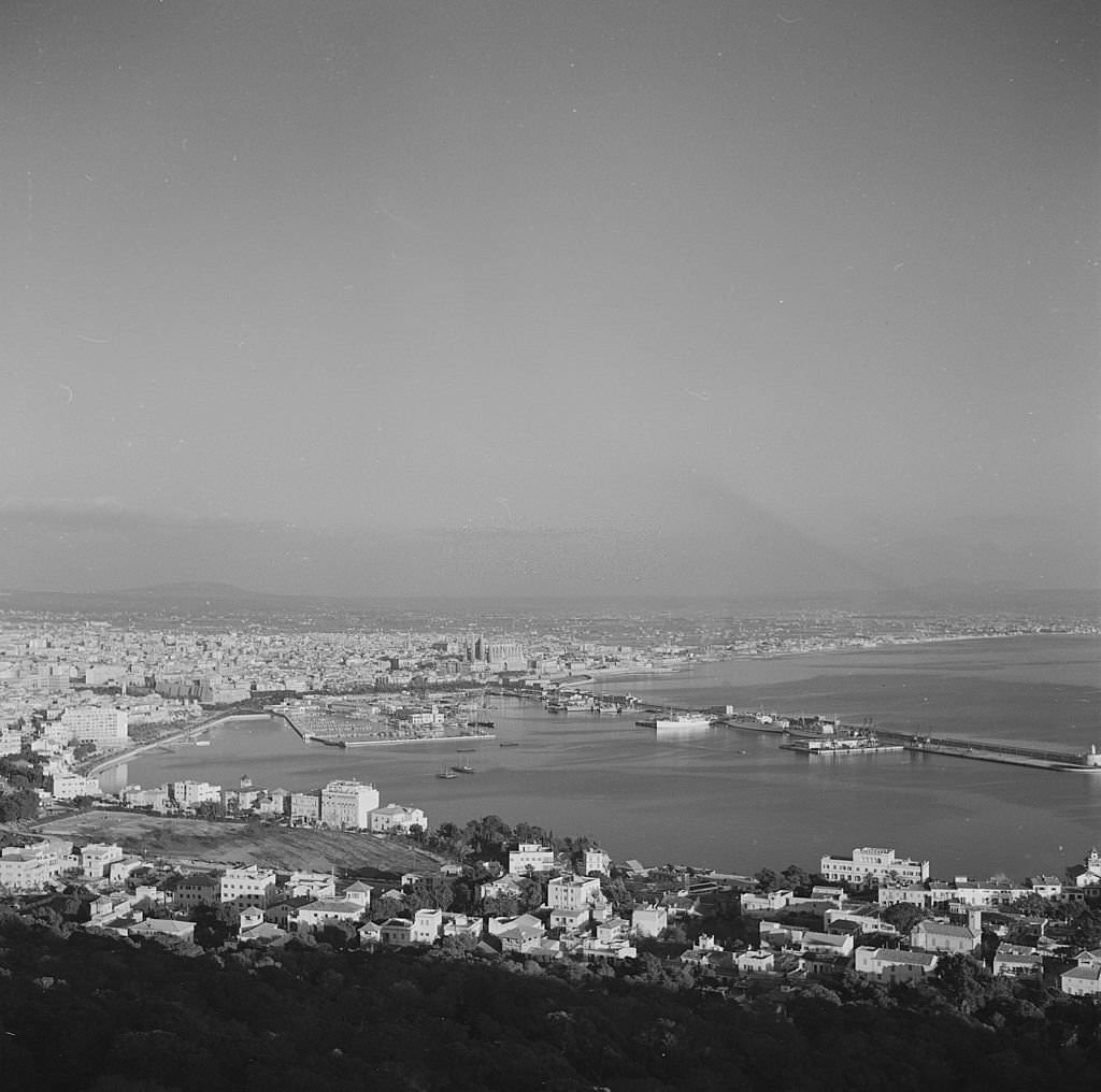 #60 General view from Bellver castle, December 1956.