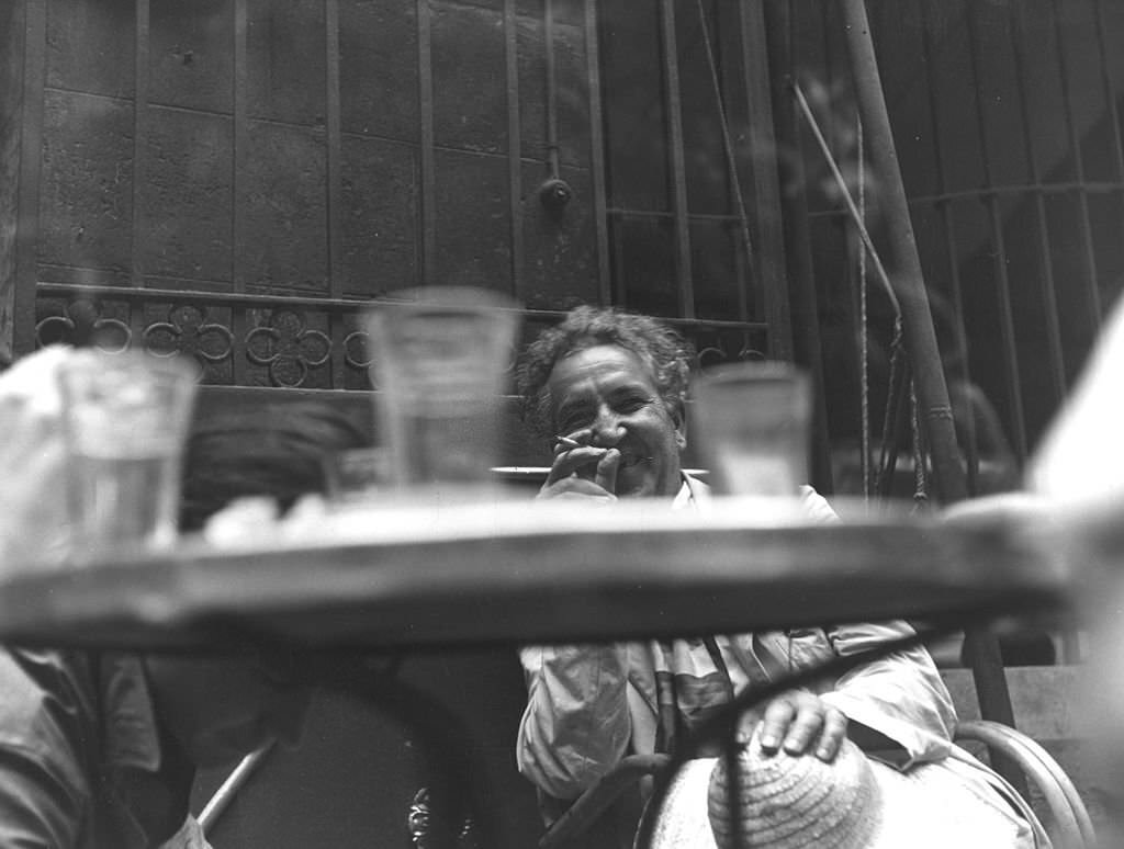 #114 Robert Graves at his home in Majorca, 1954