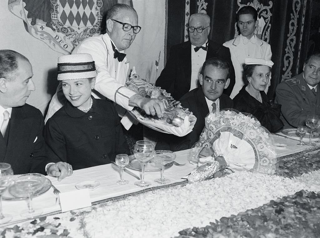 #99 Princess Grace and Prince Rainier Attending a Reception in Mallorca, 1958