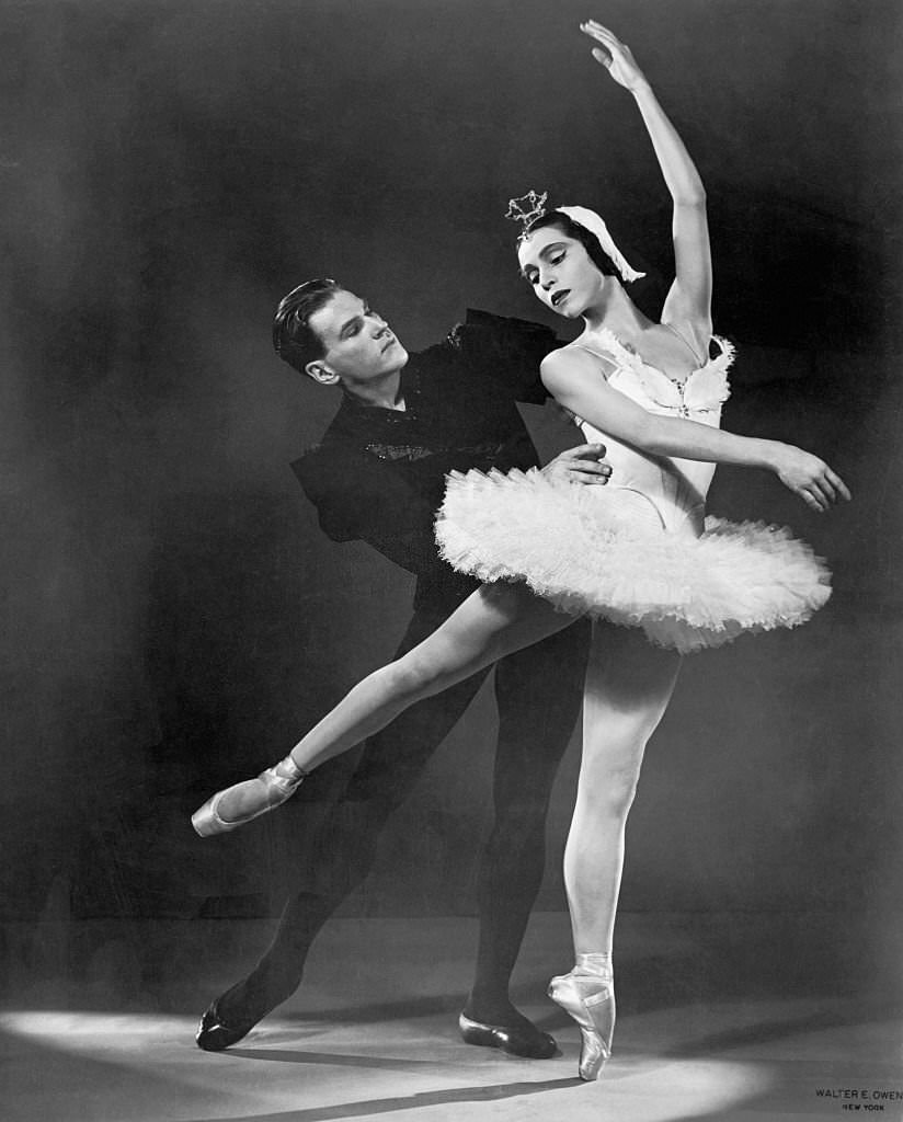 #103 Maria Tallchief and Andre Eglevsky Posing in Swan Lake