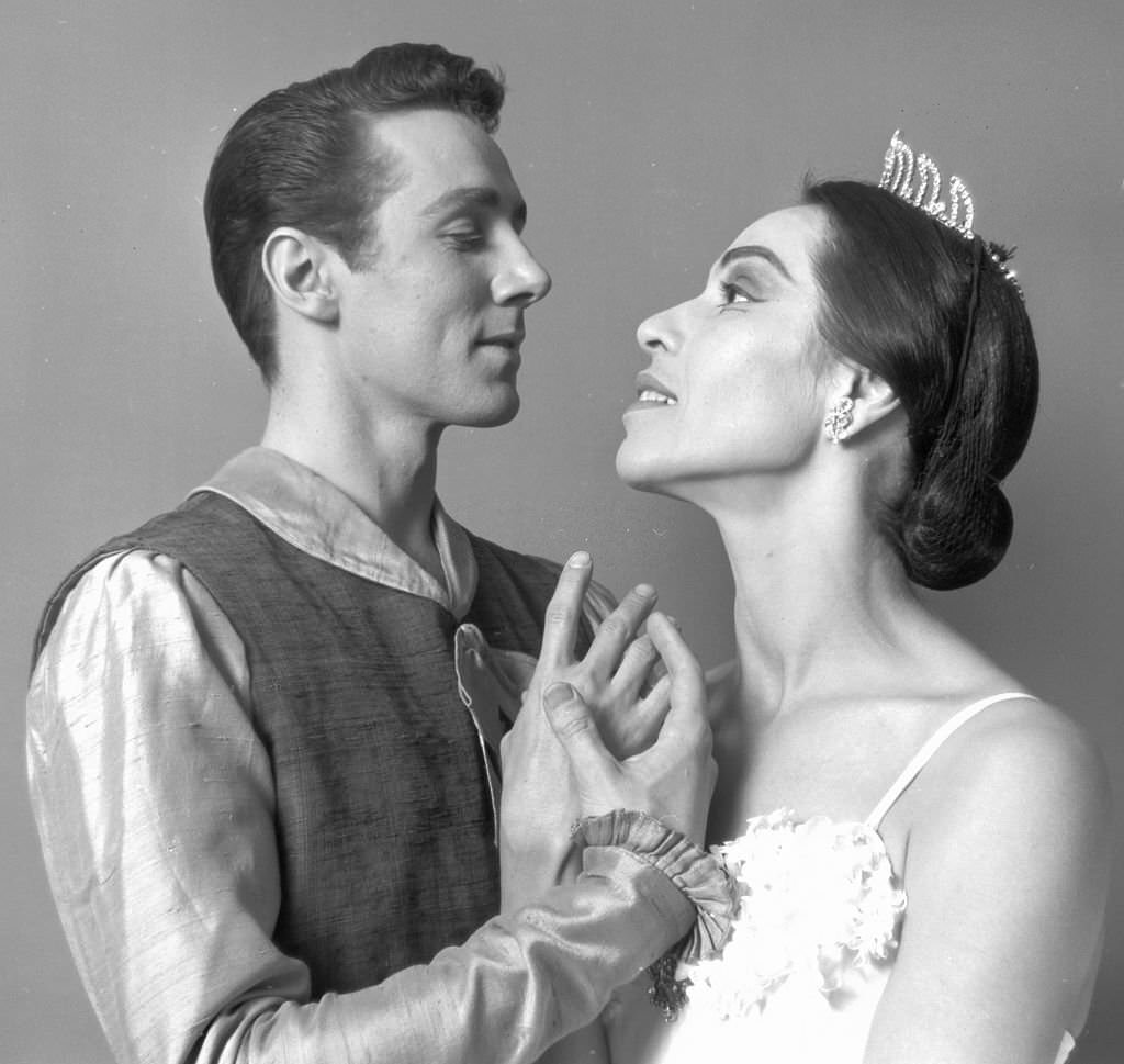 #115 Maria Tallchief and Kent Stowell in “Sylvia”, 1964