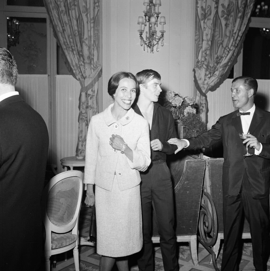 #38 Maria Tallchief and Rudolf Nureyev from Soviet Union Ballet dancer who recently defected to the West, in France, 1961