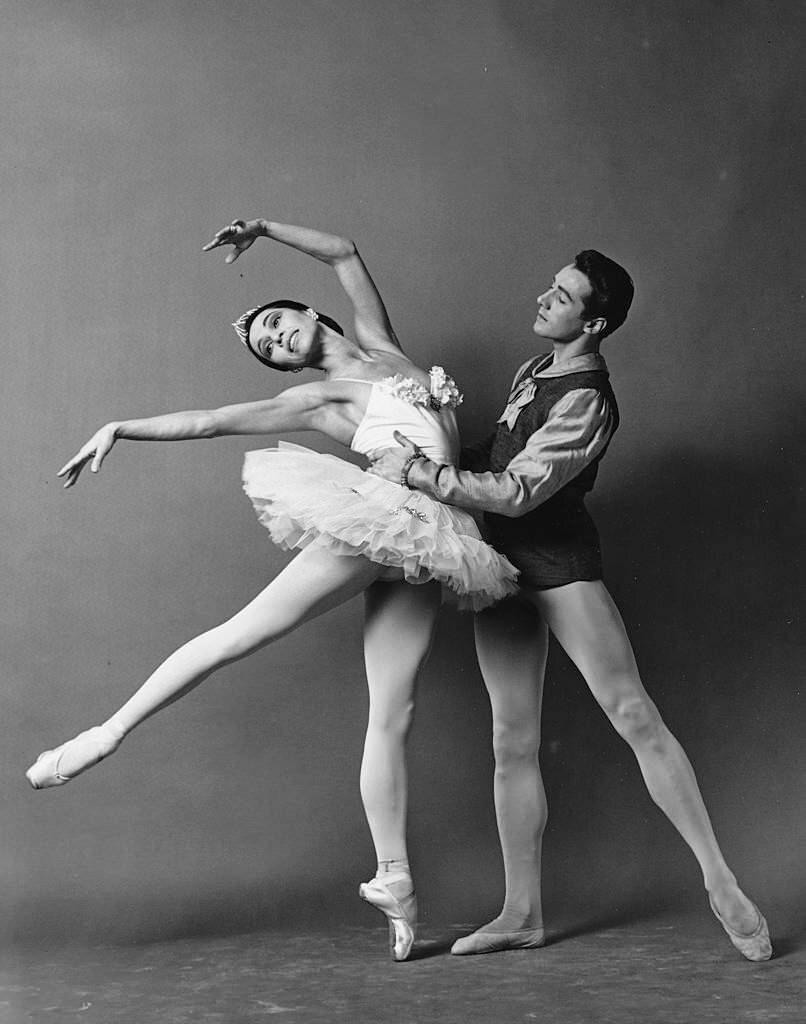 #24 Maria Tallchief and Kent Stowell performing ‘Sylvia’ in 1964.