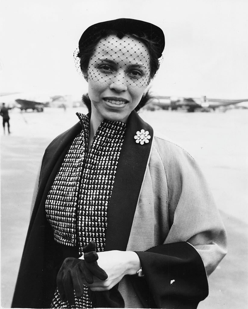 #12 Maria Tallchief arriving at London Airport, April 8th 1952.