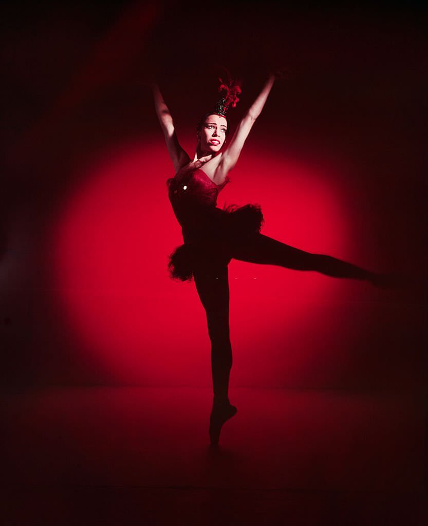 #99 Maria Tallchief performs in the ballet Firebird.