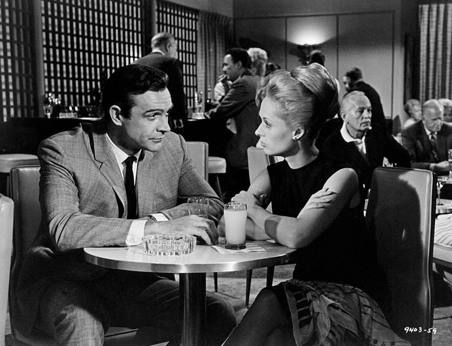 Sean Connery attempts to probe through the murky past that he believes holds the key to the problems confronting his wife Tippi Hedren in ‘Marnie’, 1964.